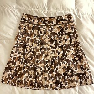 Skirt Ann Taylor Size 4 brown/white